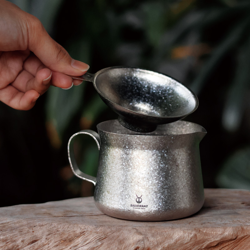 Coffee Equipment For Camping - Tytanowy czajniczek do kawy Kubek Przenośny